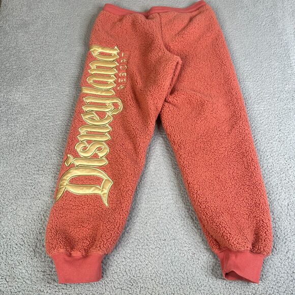 Disney Spirit Jersey Joggers Sweatpants Women Medium Disneyland Resort Sherpa - Picture 1 of 11